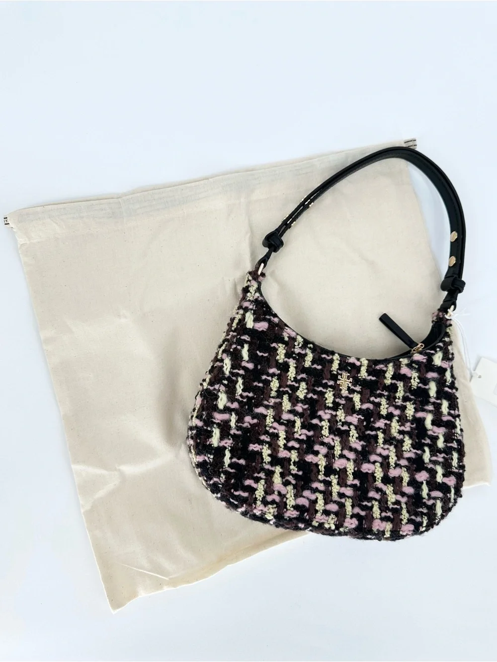 Tory Burch Emerson Tweed Shoulder Bag Small